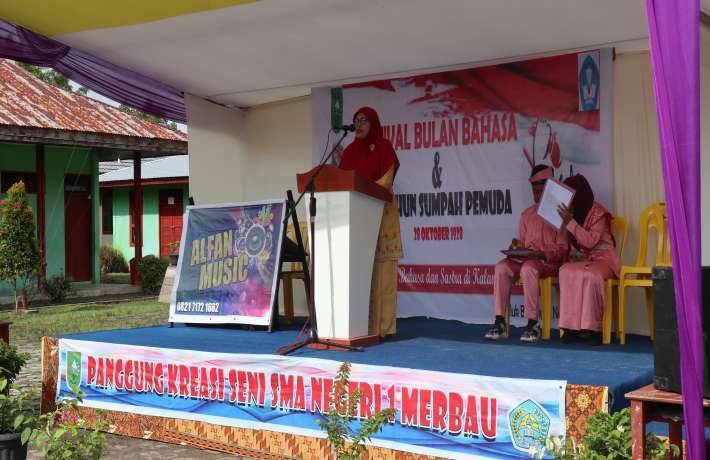 Festival Bulan Bahasa Dan 94 tahun Sumpah Pemuda Di SMA Negeri 1 Merbau